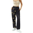 thumbnail image 5 of Arvbitana Women Athletic Pants Casual Gradient Cinch Bottom High Waist Fitness Jogging Loose Fit Long Pants with Pockets, 5 of 9