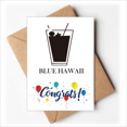 thumbnail image 1 of Outline Of Blue Hawaii Wedding Cards Congratulations Greeting Envelopes, 1 of 3