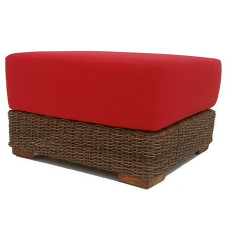 ElanaMar Designs Santa Barbara Ottoman with Cushion