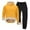 Yellow, variant on Aihuaihua Mens Sweatsuit Sets Sherpa Lined 2 Piece Super Warm Hooded Sweatshirts and Jogger Sweatpants Winter Thermal Tracksuits Beige XXXXL