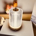 thumbnail image 1 of Portable LED Touch Lamp, Easy Control Energy Saving Bedside Desk Lamp PC Lamp Shade USB Rechargeable 3 Color Dimmable Luxurious Style  for Bedroom, 1 of 7