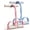 Blue+Pink, variant on 6-Strand Heavy Duty Abdominal Crunch Fitness Equipment, 3 in 1 Pedal Resistance, Multifunction Pedal Trainer with 6 Tubes for Strength Training Tummy