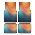 thumbnail image 1 of Balery yellow orange and teal Juego de 4 Alfombrillas para Auto, Revestimientos de Caucho Resistente, Diseño Antideslizante, 1 of 7