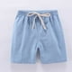 thumbnail image 5 of Odeerbi 2-13 Años Para Niños Niñas 2 Pcs Summer Cotton Linen Shorts Entrenamiento de Deportes Deportivos Atletismo Shorts Sólidos de Color Sólido, 5 of 6