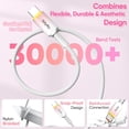 thumbnail image 3 of RGHJAR-USB A to USB C Fast Charging Cable 10FT, Long USB Type-C Cord 60W Fast Charger for iPhone 17 16 15 Pro Max Plug,Samsung Galaxy S26 S25 S24 S23 S22 S21 S20 A26 A80 A70 A56 A36 A53 Note 20 A15/1, 3 of 3