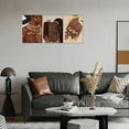 thumbnail image 2 of Hieng 3 Panels Abstract Black Woman Wall Art Modern American African Canvas Prints Painting for Living Room Bedroom Office - 12"x16"x3pcs, 2 of 5