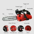 thumbnail image 7 of BAOKALER 12" Top Handle Gas Chainsaw,2-Stroke 25.4cc Portable Chain Saws for Wood Cutting, Gasoline Chain Saws for Trees, 7 of 7