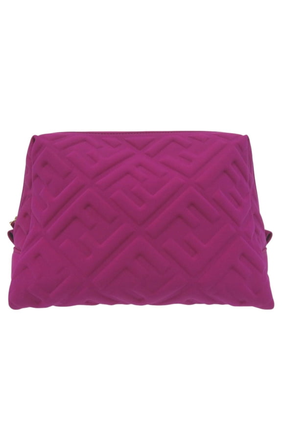 Pre-Owned Fendi Beauty Pouch with FF logo and Zucca pattern, 8N0171,... (Good)