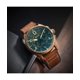 thumbnail image 3 of AVI-8 Spitfire Lock Chronograph Leather Strap Bronze Green Dial Quartz AV-4089-02 Men's Watch, 3 of 5