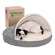 thumbnail image 1 of Cama Ortopédica para Mascotas Furhaven Gris con Manta de Sherpa y Gamuza, Funda Lavable a Máquina, 1 of 12