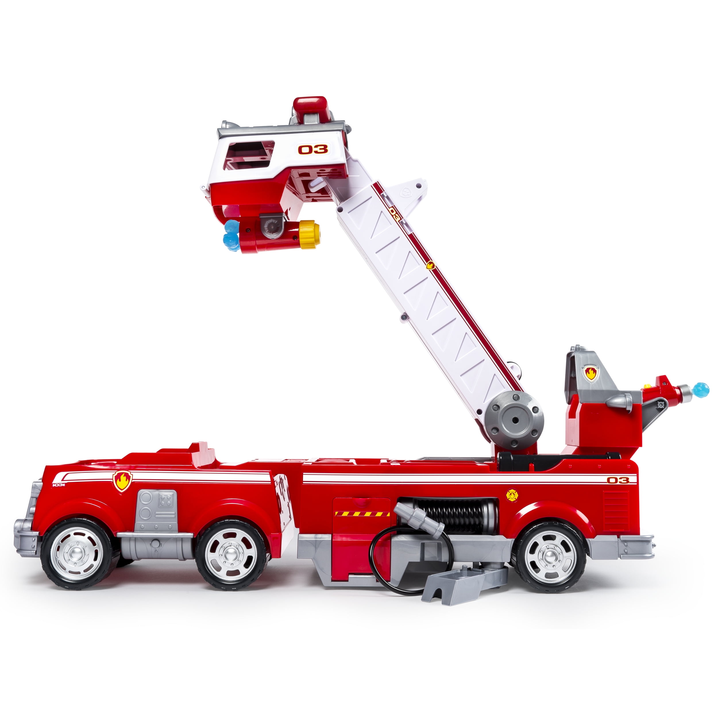 Toddlers Age 2,3,4,5, 6 in 1 Fire Engine Toy with Mini Fire Rescue Emergency Vehicles Fire Truck for Boys Best car carrier truck Play Set w// Station and Rescue Ladder |Toys Gifts for Boys /& Girls