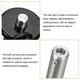 thumbnail image 2 of Stainless Steel Quick Release Pin 6mm Diameter Ball Locking Pin with Push Button Lanyard Cable Usable Length 25mm, 2 of 5