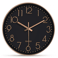 thumbnail image 1 of Reloj de pared Moderno BLOOSOM cuarzo silencioso Dormitorio y Salón oro/negro, 1 of 4