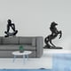 thumbnail image 2 of Escultura de caballo abstracta moderna, figura decorativa coleccionable, adorno para sala de estar, dormitorio, estantería, decoración del hogar, pais, 2 of 8
