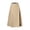 Khaki, variant on Joernso Women Maxi Skirt High Waist Irregular Large Hem Long Skirt Solid Color A-Line Loose Fit Skirt Streetwear
