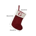 thumbnail image 2 of Tyidzon Christmas Stockings with Letter, 12" Embroidered Knitted Stockings for Family, Kids, Xmas Holiday Party Gifts Decorations for Fireplace, 2 of 3