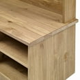 thumbnail image 3 of Bridge Brazil Wood Hall Tree Corona Gray | Furniture Dash Antique brown color stain., 3 of 5