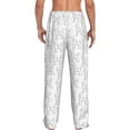 thumbnail image 3 of Uemuo Poodle Dog Pattern Men's Wide Leg Palazzo Lounge Pants with Pockets Light Weight Loose Comfy Casual Pajama Pants-X-Large, 3 of 9