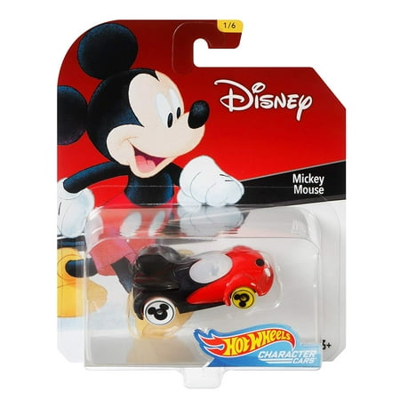 2018 Hot Wheels Disney Mickey Mouse  Character Car 1/64 Diecast Model Toy