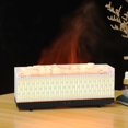 thumbnail image 3 of ¡Aprovecha las Ofertas!, Humidificador de llama con simulación de escena nocturna ahuecada con vetas de madera para el hogar, máquina de aromaterapia con luz nocturna portátil Akmoler, 3 of 8