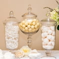 thumbnail image 1 of Weddingstar Large Glass Apothecary Candy Jar â€“ Footed Globe Bowl with Lid, 1 of 4