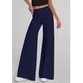 thumbnail image 2 of Pantalones Palazzo de Pierna Ancha para Mujer PRETTYGARDEN Azul Marino Talle S, 2 of 4