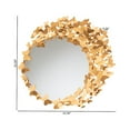 thumbnail image 4 of Baxton Studio Tauriel Modern Glam and Luxe Antique Goldleaf Metal Butterfly Accent Wall Mirror, 4 of 4