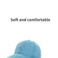 thumbnail image 3 of Baseball Cap Vintage Cotton Washable Adjustable Classic Hat - Lake Blue, 3 of 6