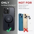 thumbnail image 2 of Magnetic for iPhone 13 Pro Max Case, [Compatible with MagSafe] [Full Camera Protection] Shockproof Protective Slim Translucent Matte Phone Case for iPhone 13 Pro Max 6.7'', Black, 2 of 14