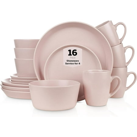 

Albie Stoneware Dinnerware Set Plates and Bowls Sets Microwave & Dishwasher Safe