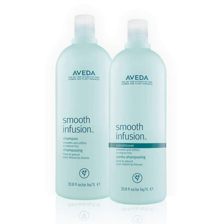 Aveda Smooth Infusion Shampoo and Conditioner LITER