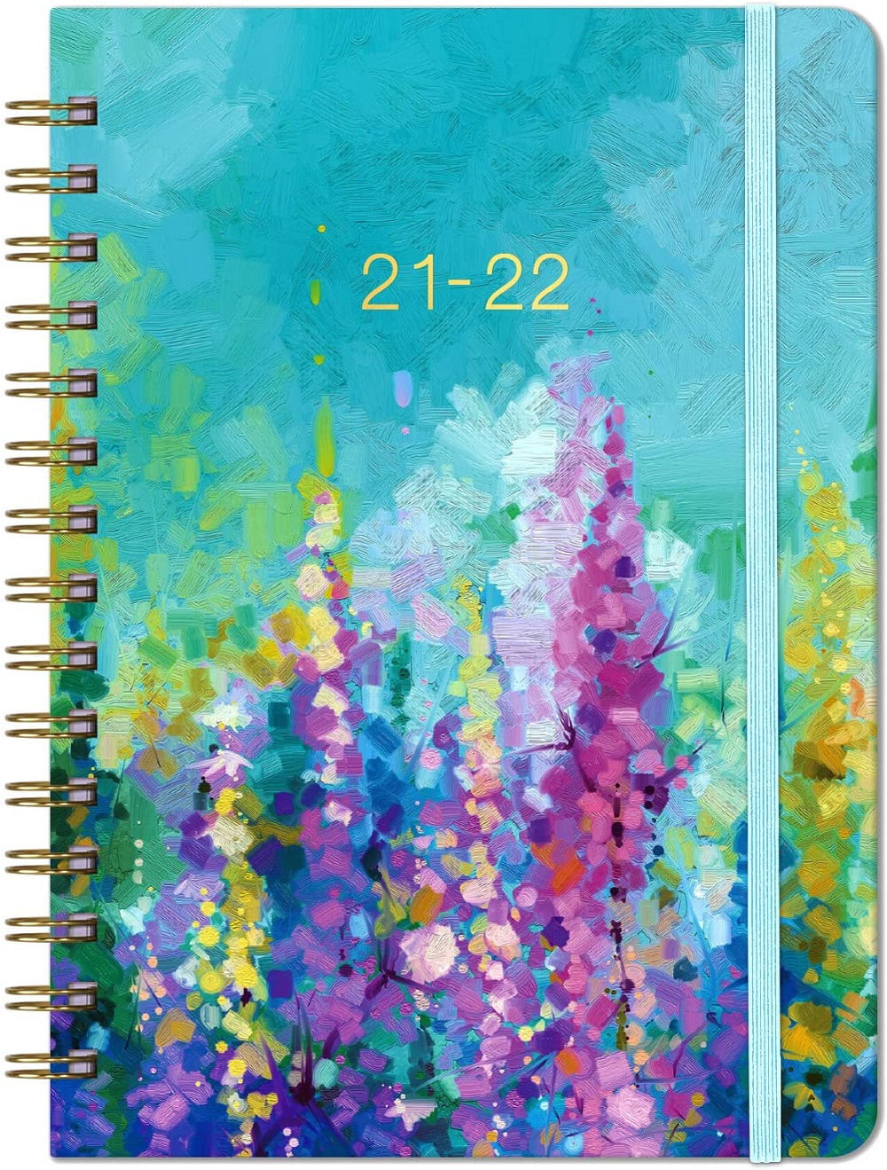 Weekly & Monthly Planner with Tabs 6.3" x 8.4" 2021 Planner Medium Marble