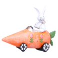 thumbnail image 3 of Figura de conejo de Pascua de resina para coche, 7,8 x 7 x 6,3 pulgadas, decorativa para el hogar, la oficina y el escritorio. Naranja, 3 of 9