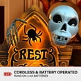 thumbnail image 6 of Haunted Hill Farm Tombstone with Skeleton, 25”, 4.4 lbs, 18”, Halloween Décor, HH024BMTMB-1ORG, 6 of 14