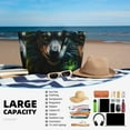 thumbnail image 5 of Balery Realistic Style Colorful Wolf A Beach Travel Bag - Water-Resistant, Large Capacity Lightweight Tote with 7 Pockets for Women and Men - Perfect for Beach, Pool, Gym, and Travel, 5 of 7