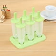 thumbnail image 3 of Popsicle Molds, 6 Round Ice Pop Makers With Lids, Green Homemade Ice Cream Molds For Kids S Summer Treats Backyard Parties, 3 of 4