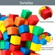 thumbnail image 3 of Vmingo Juguete Cubo de Colores Madera 2.5cm Apilable Didactico Matematicas Juego Patrones Colores Educativo Aprendizaje y Desarrollo Temprano Escolar Montessori Preescolar para Niños y Niñas | 30pzs, 3 of 5