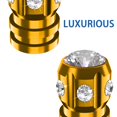 thumbnail image 3 of Quarkace Tapones Para Válvulas De Neumáticos, Tapones Para Válvulas Con Diamantes De Imitación Brillantes, Paquete De 4 Para Coches, Todoterrenos, Camiones, Motocicletas, Bicicletas, Revestimiento Ant, 3 of 5