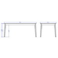 thumbnail image 2 of Tudor Contemporary Modern Wood Rectangular Dining Table Black Engineered Wood, 2 of 5