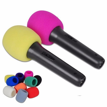 20 Colorful Microphone Covers, Mic Cover FREE Eyeglass Pouch by Juniper’s (Best Mic In The World)