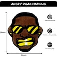 thumbnail image 3 of AIR-Angry Swag Man Rug, Hypebeast Rug Cool Rugs for Bedroom Aesthetic, High-Pile Soft Flocking Cool Room Decor for Guys, Funky Rug Y2k Rug for Living Room 24”×28” (Swag Man), Black Gold, 3 of 4