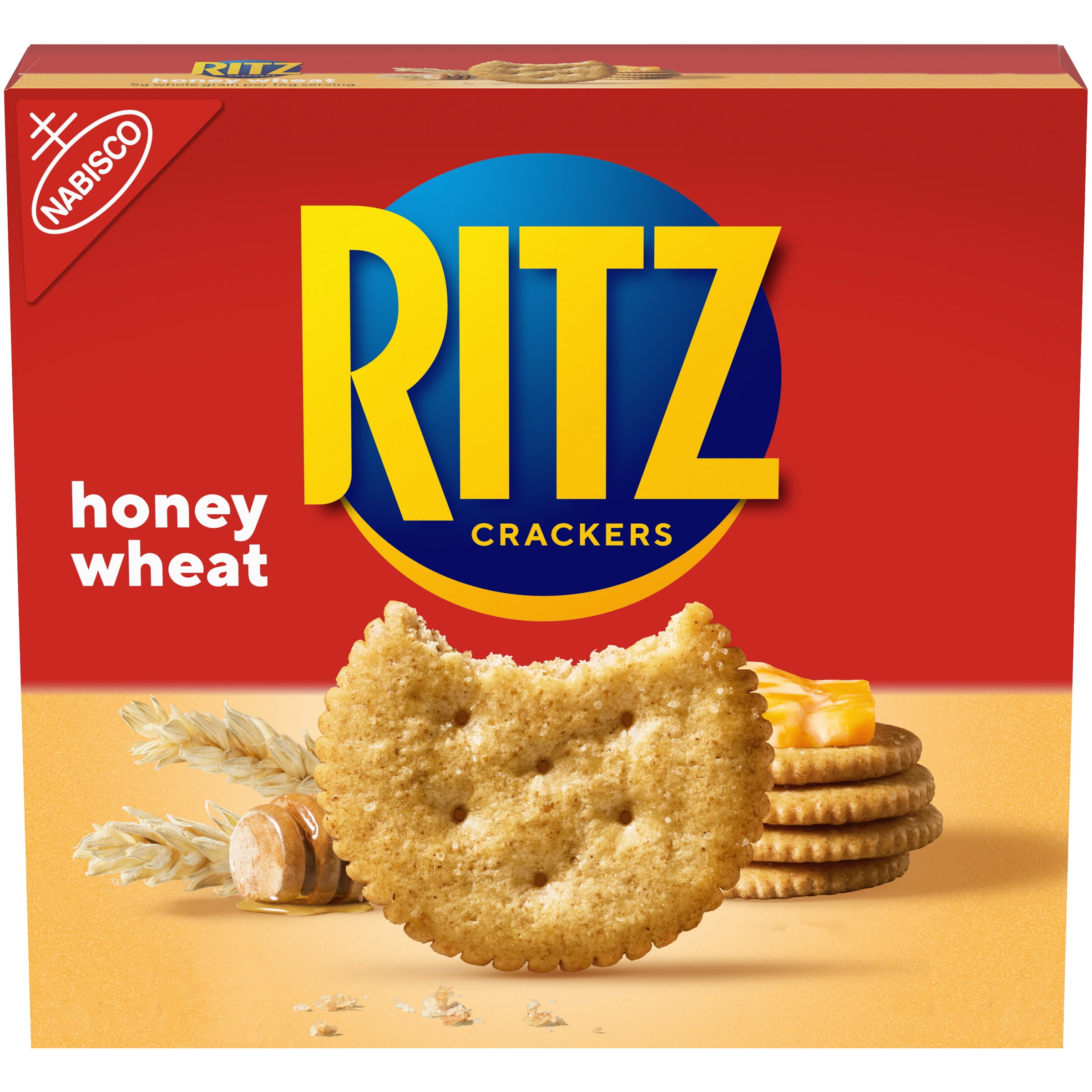 Nabisco Ritz Honey Wheat with Whole Grain Crackers, 13.7oz box
