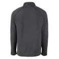 thumbnail image 3 of Men's Cutter & Buck Heather Black FC Dallas Peshastin Eco Fleece Recycled Raglan Half-Zip Top, 3 of 3