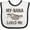 White and Black, variant on Inktastic My Nana Loves Me Sloth Girls Baby Bib