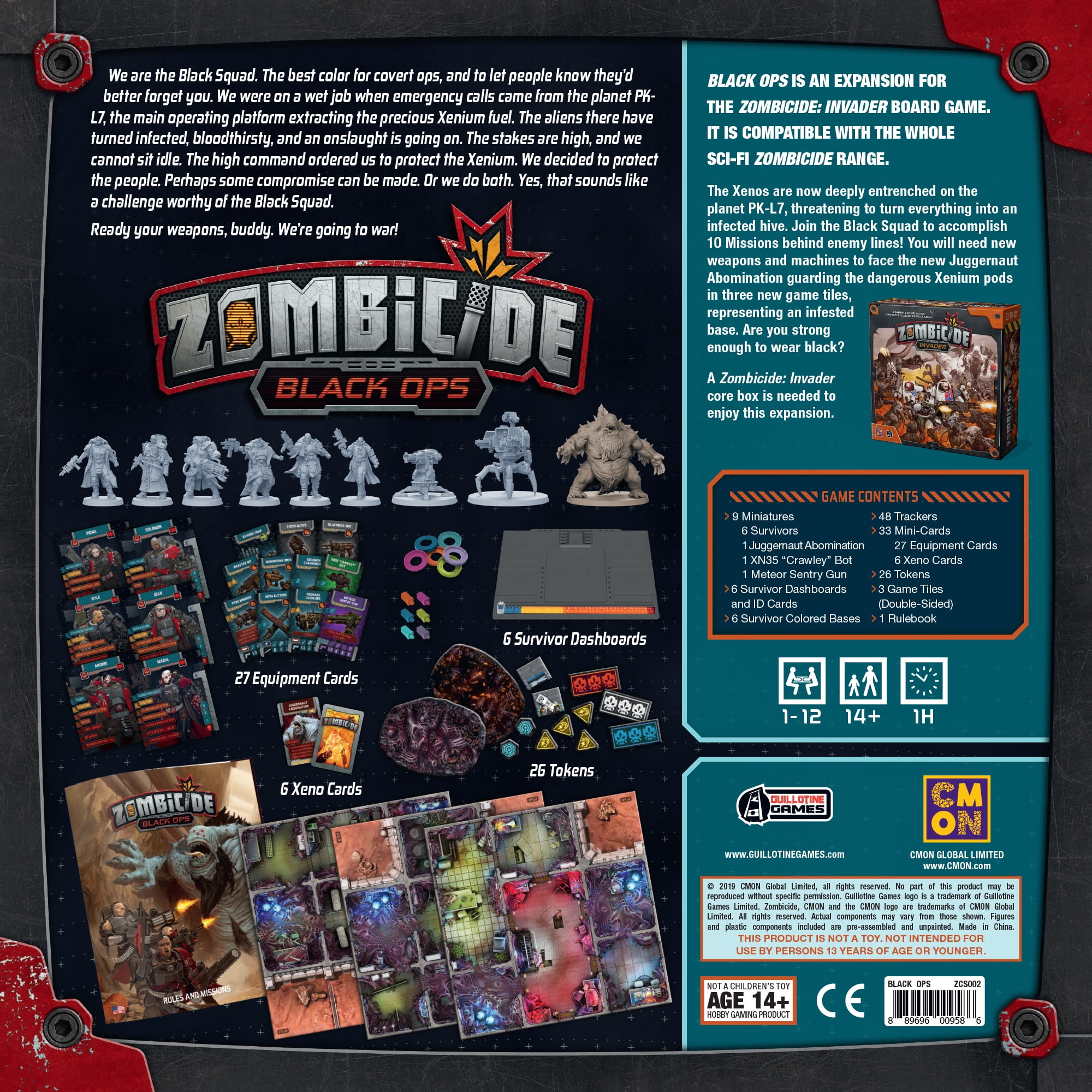 Zombicide Strategy Board Game: Black Ops Expansion