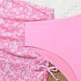 thumbnail image 6 of Huowey Kids Swimsuits 3 Piece Swimsuits Floral Prints Bikini Spaghetti Strap Tops Briefs Cover Up Skirt Outfits Set Pool Beach Travel Swimwaer Holiday,Pink,12-13 Years, 6 of 6