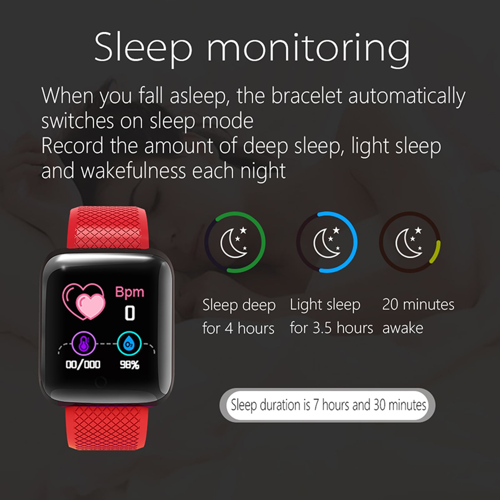 Montre Intelligente Radiant Hollywood - Moniteur Cardiaque, Pression Artérielle, Sommeil - Compatible Android IOS Avec Appels & Notifications