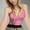 Pink, variant on Female Women's Tank Tops with Built in Bra Long White Tank Top Woman Dressy Crop 2025 Women's Summer Lace with Chest Cushion V Neck Suspended Tank Top Short Slim fit Underlay Sleeveless Top One Size