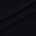 thumbnail image 6 of Womens Knit Ribbed Slim Fitted Dress Long Sleeve Wrap V Neck Solid Short Dress Fall Comfy Mini Dress for Casual Work, 6 of 7
