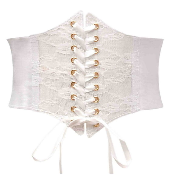 Abomasnow Corset Tops for Women Vintage Court Shapewear Bustier Adjustable Corset Waist Belt Lace Up Boned Overbust Corsets on Clearance